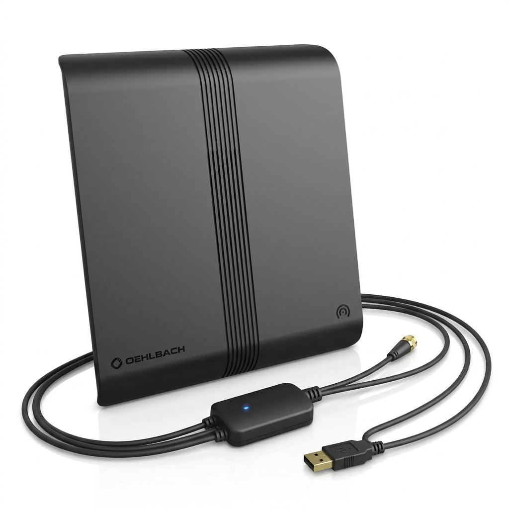 Oehlbach Scope Audio DAB+ Room Antenna: Active, Slim, Powerful Digital Radio Reception - Gomix Brands Outlet